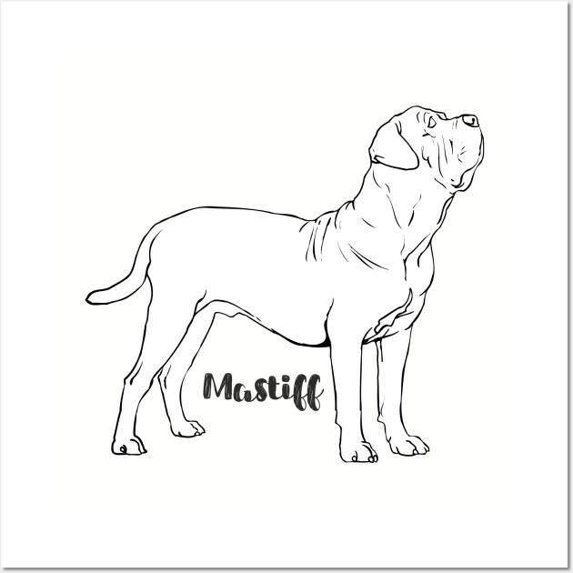 mastiff Wall Art by eRDe